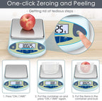 0.01g High Precision Digital Lab Scale, Electronic Kitchen Jewelry Weighing Balance Professional with Back-lit LCD Display, Tare Pcs Portable Scale,3000g/0.01g (3000g/0.01g)