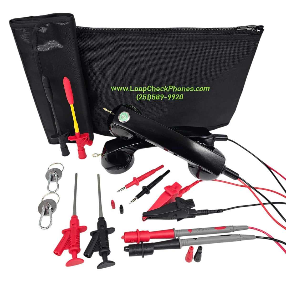 Loop Check® Phones Electrician Continuity Test Phone Sets ME002-NBM with Magnets