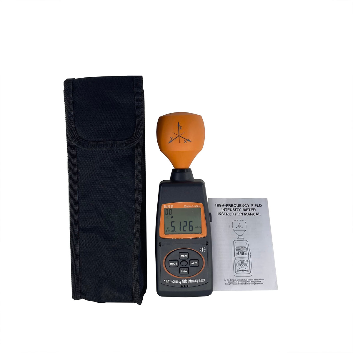 High Frequency Field Intensity Meter EMF Tester Magnetic Field Strength Meter 50MHz~3.5GHz for Measuring The Electric Field Strength and Magnetic Field Strength of TEM Cells and Absorber Rooms