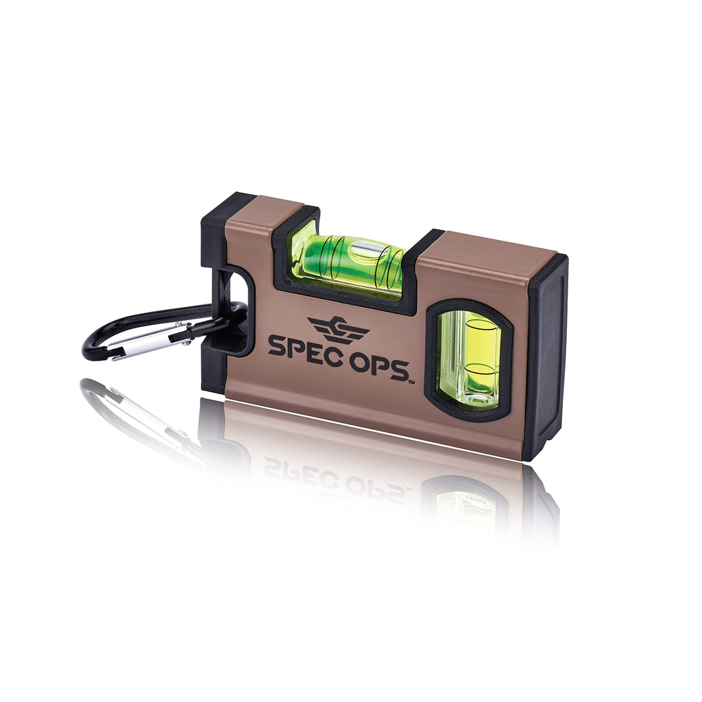 Spec Ops Tools Pocket Level for Framing & Layout, 33% Larger Precision Block Vials, Magnetic, Pocket 4"