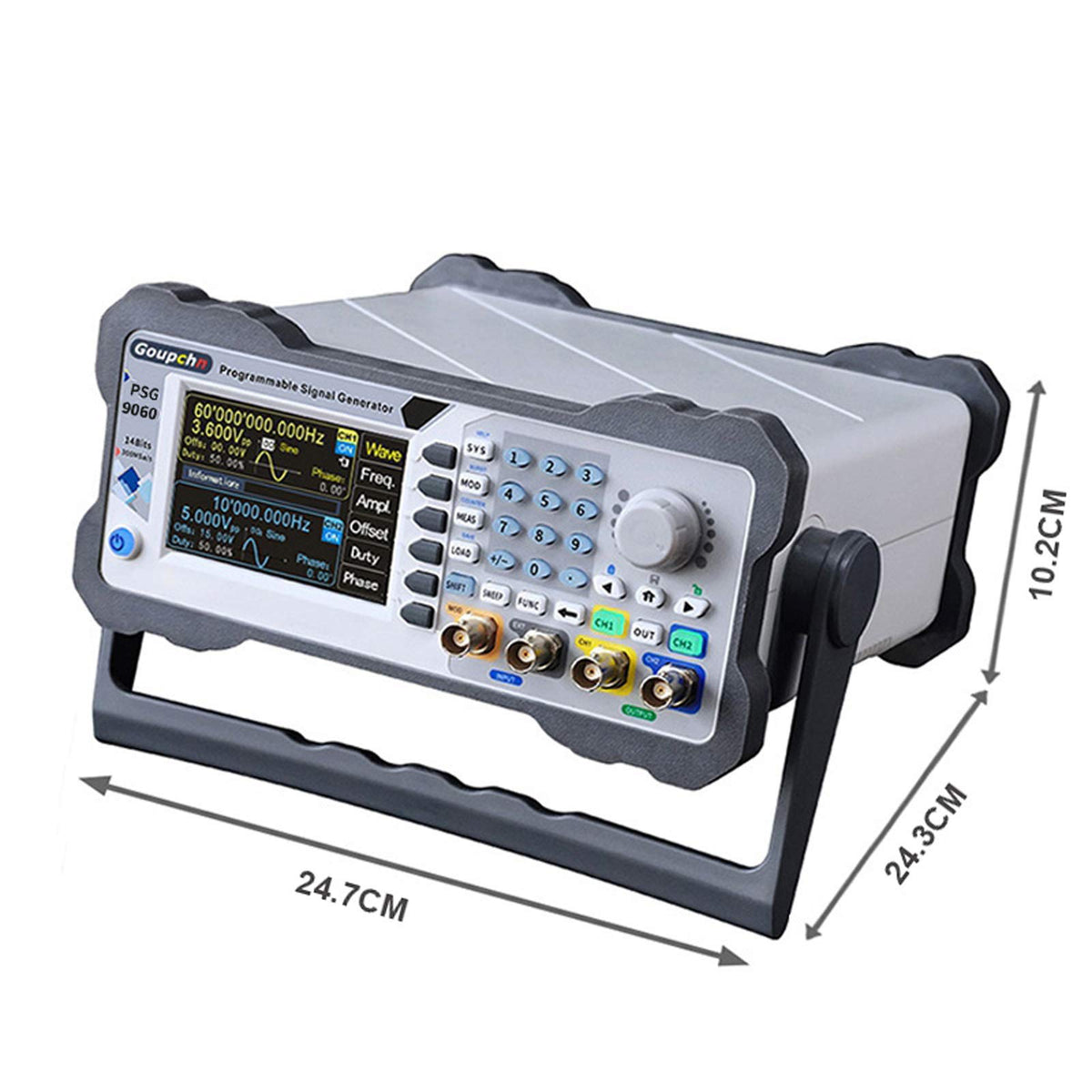Goupchn 60MHz Dual Channel Programmable DDS Signal Generator