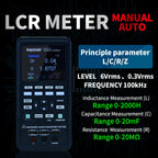 Hantek 1833C Handeld LCR inductance Meter capacitance Meter to Measure Components, Accuracy 0.3% with LCD Display