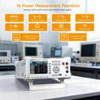 OWON Three-Phase Dual-Channel Digital Power Analyzer OWH9830, Bench Digital Power Meter with 16 Power Measurement Functions, Range 1000V/20A, 0.5% Accuracy, IEC Modes, AC/AC+DC Harmonic Test