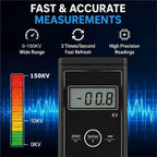 Handheld Static Meter, LCD Display, 0-150KV Electrostatic Field Tester