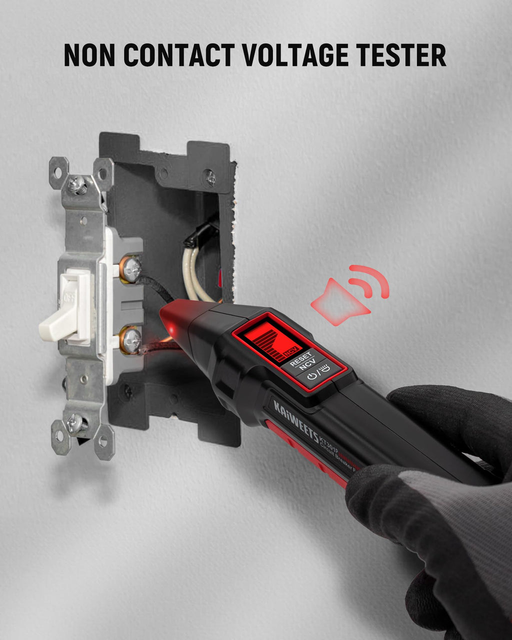 KAIWEETS KE1000 Megohmmeter Insulation Resistance Tester Up to 100GΩ and KAIWEETS KT301P Circuit Breaker Finder