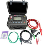 High Voltage Insulation Resistance Meter Tester Megohmmeter with Rated Voltage 100V 250V 500V 1000V 2500V 5000V Insulation Resistance Range 0.01MΩ-10TΩ Resolution 0.01MΩ DC Current 0.1nA-6mA