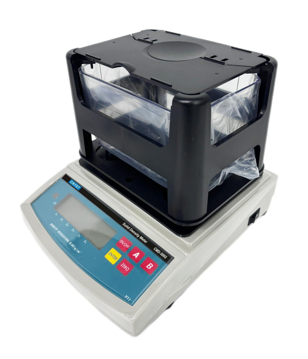 Solid Density Meter Soild Densimeter Measuring Densitometer for Materials Like Rubber Plastic with RS-232 Interface of Maximum Weight 300g Density Resolution 0.001 g/cm3