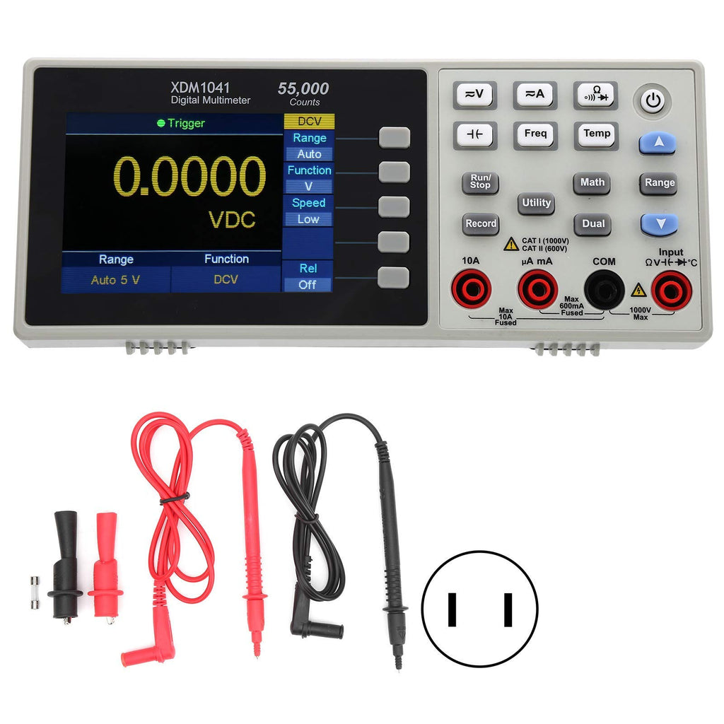 XDM1041 3.7in Digital Desktop Multimeter + HT208D Digital Clamp Meter