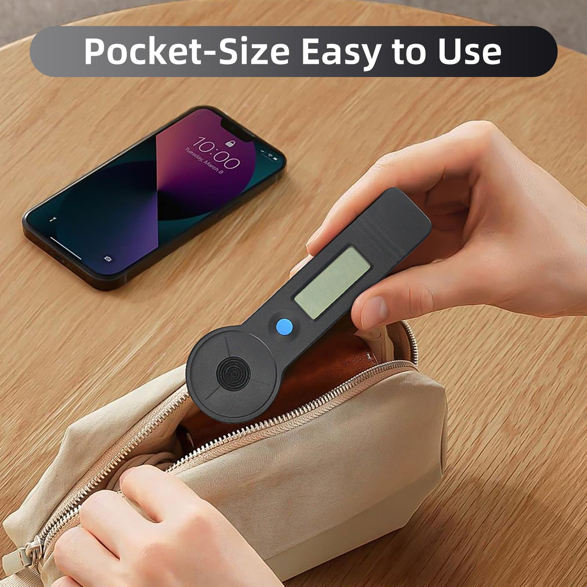 HLP-200B Handheld Laser Power Meter, 0-200W High-Precision Portable CO2 Optical Power Meter for Laser Engraving and Cutting Machine Laser Power Measurement