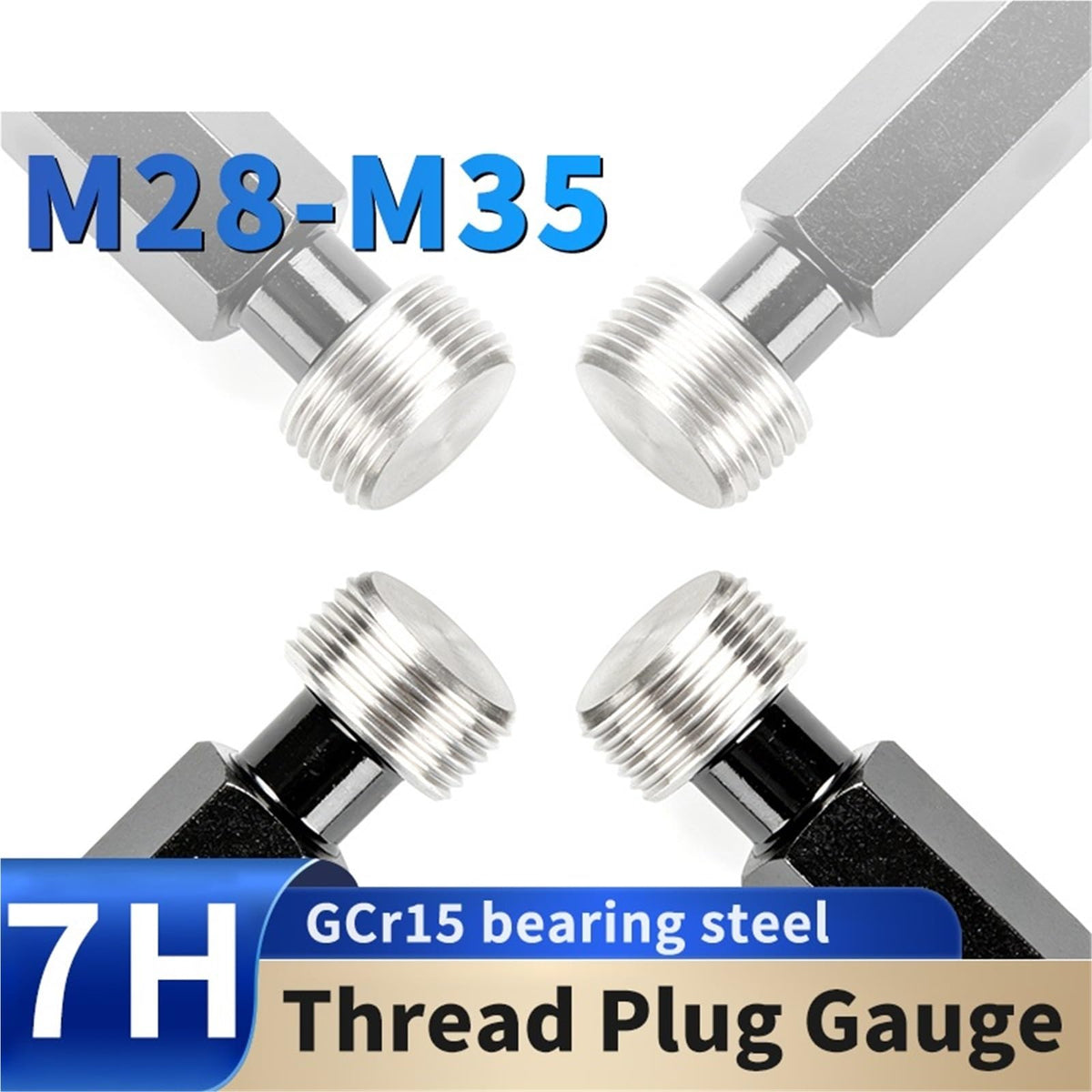 1 pcs Metric Gauge 7H M28-M35 High Precise Thread Plug Gauge Precise Internal Screw Gage X0.5/0.75/1.0/1.25/1.5/2.0/3.0/3.5(M32X0.5-7H)