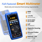 OWON Digital Multimeter, Digital Manual-Ranging 600V AC/DC Voltage Tester, Tests Batteries, Current, Resistance, Diodes, and Continuity (OW65)