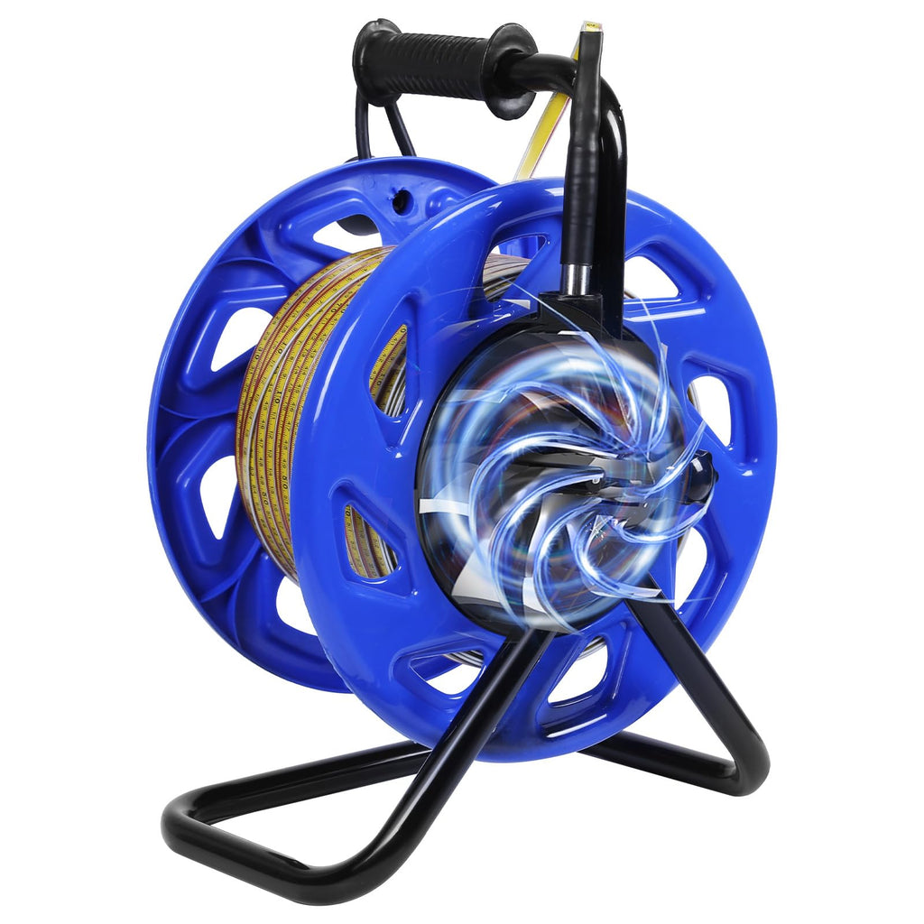 100m Water Level Measurement Gauge with Fixed Probe and Steel Tape Groundwater Level Measuring Instrument for Wells Boreholes Reservoirs and Pipes