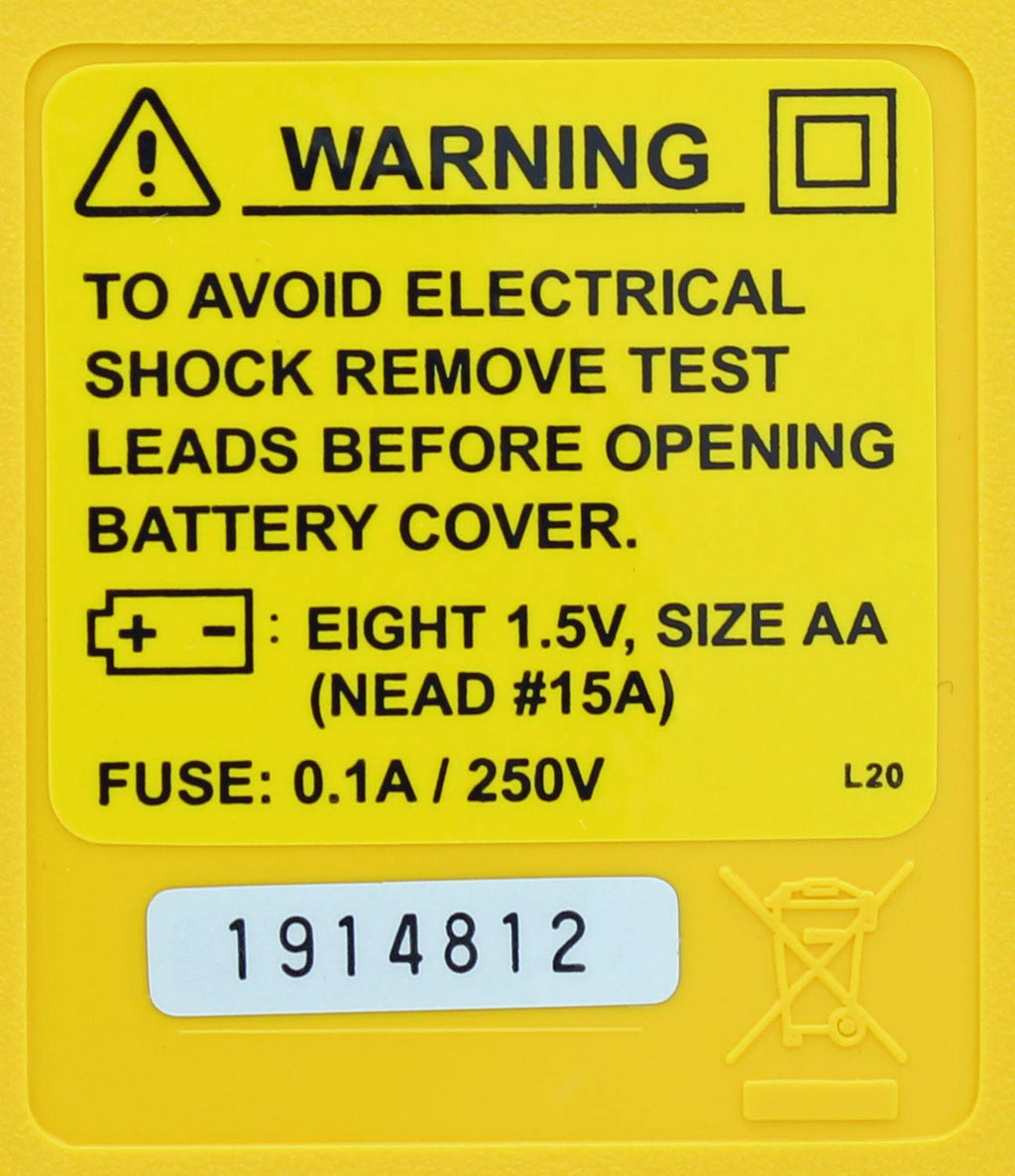 Ideal Electrical: 3-Pole Ground Resistance and Voltage Testers, Auto-Range