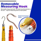 18m Telescopic Height Measuring Pole, Lightweight Insulated Tool for Tree & Cable Sag Measurements, Durable 39.4ft Measurement Stick for Accurate Height Measurement