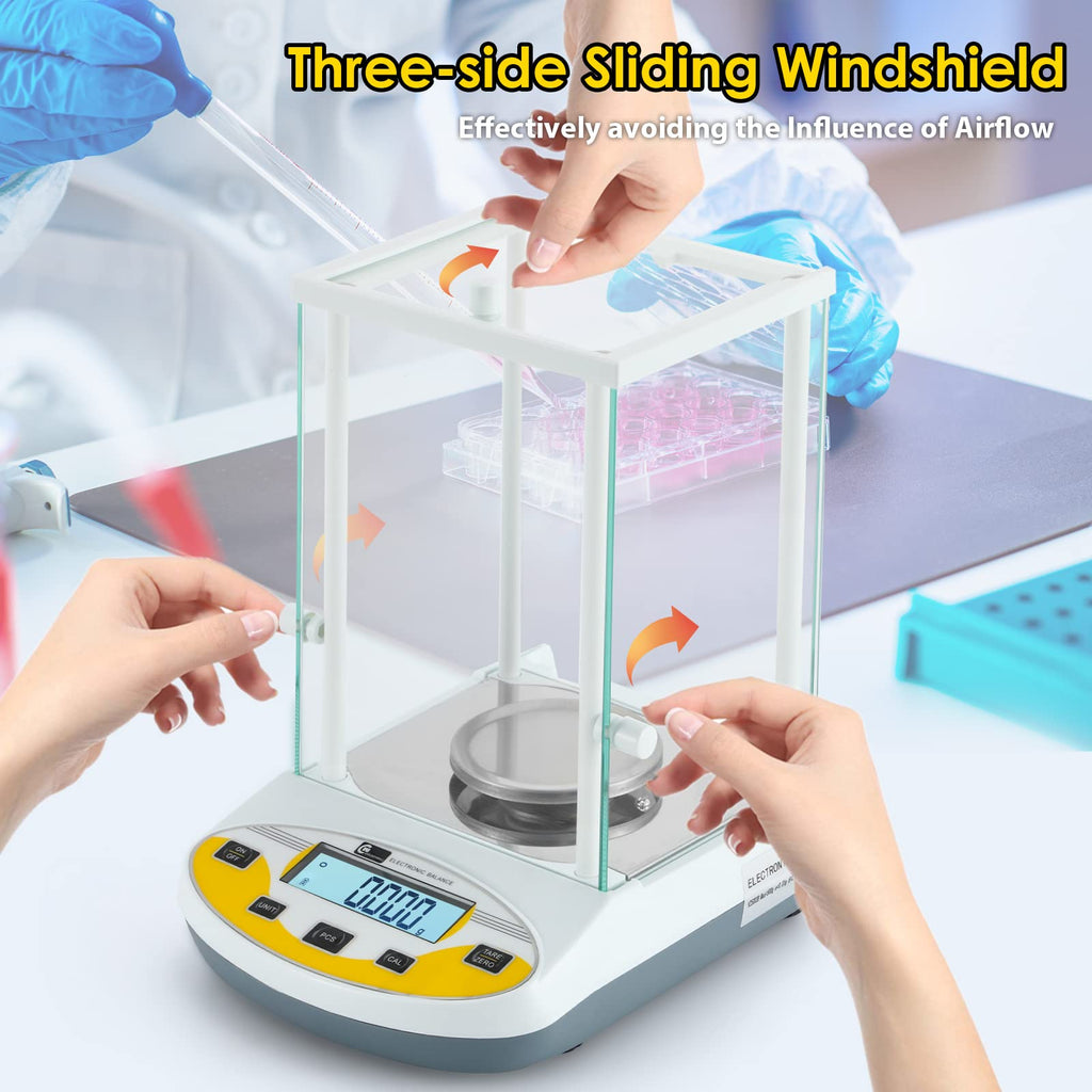 CGOLDENWALL Digital Analytical Balance High Precision Scale Digital Electronic Balance Scale for Laboratory Pharmacy (500g 1mg)