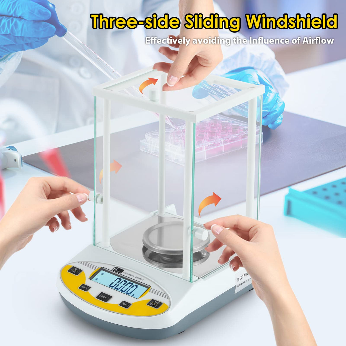 CGOLDENWALL Digital Analytical Balance High Precision Scale Digital Electronic Balance Scale for Laboratory Pharmacy (500g 1mg)