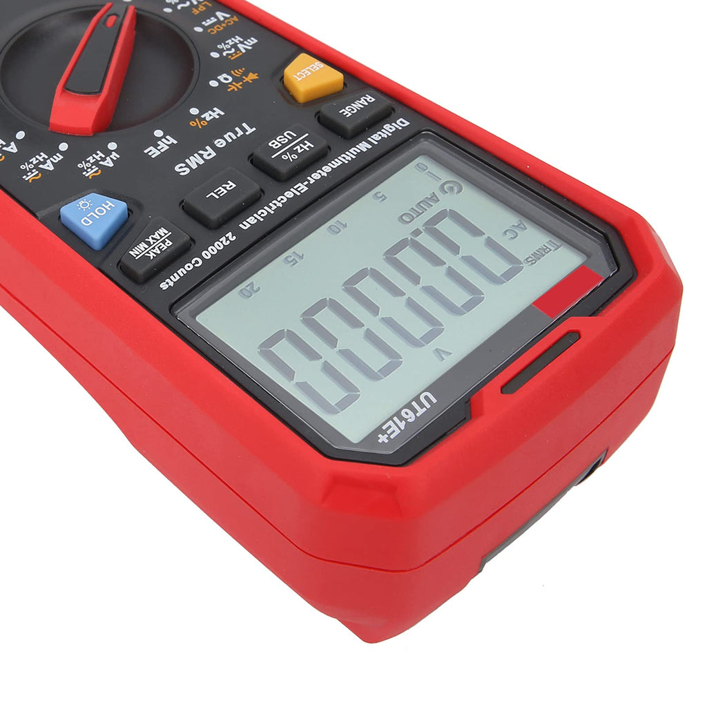 UT61E + Multimeter Meter, ABS Auto Range True RMS Tester Electrician Instruments, Hand Held Multimeter, Multimeter Tester for Household
