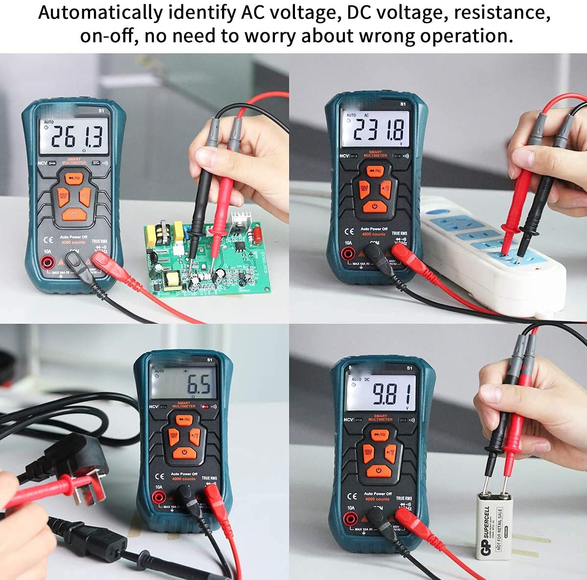 High-PrecisionDigital Multimeter S1 Automatic Smart MultimeterHousehold Electrician Multimeter