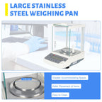 0.0001g Analytical Balance 0.1mg Digital Precision Scale Kit 120 x 0.0001g Lab Analytical Balances 120gram 0.001 gram Balance Lab Digital Precision Scale 110V