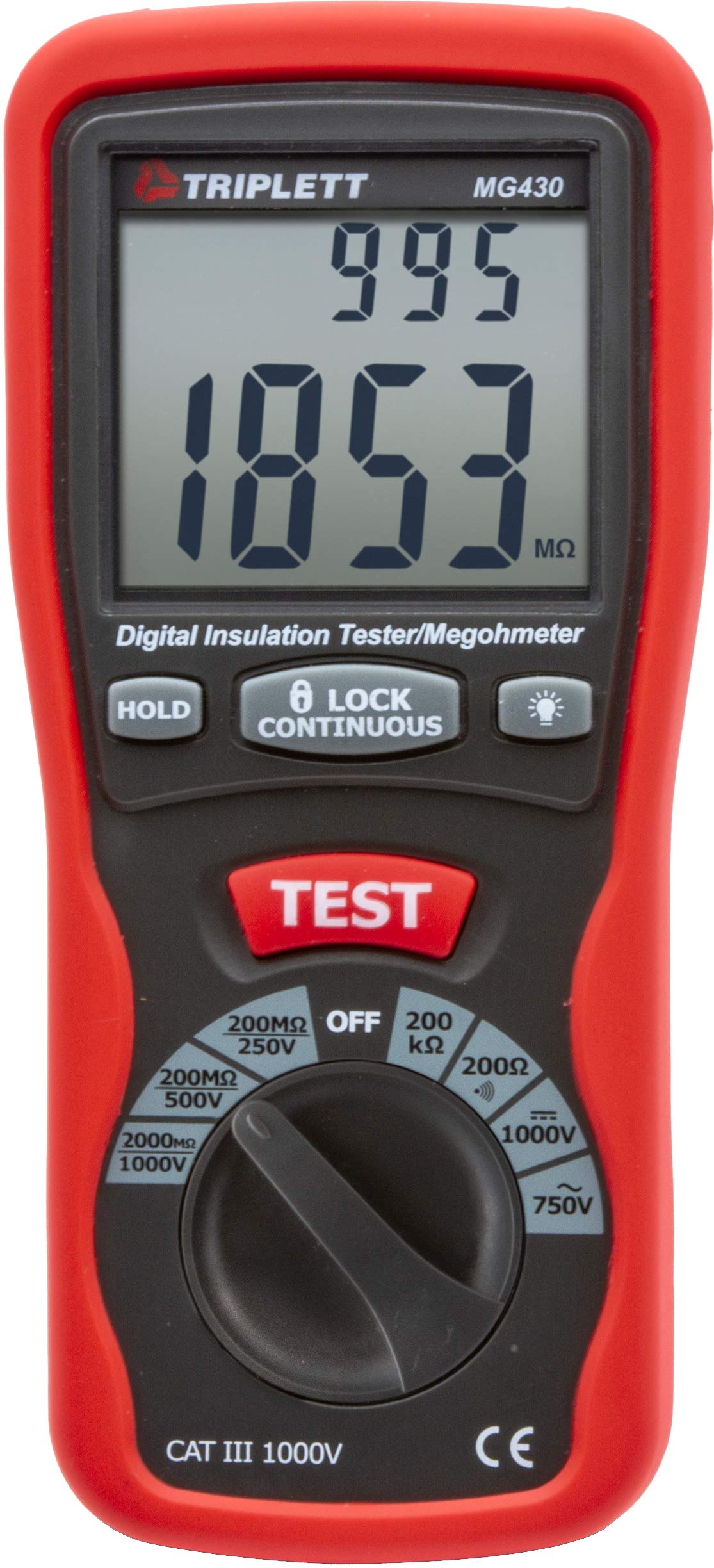 Triplett MG430 Insulation Resistance Tester with NIST Calibration