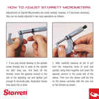 Starrett Depth Micrometer, 0-75mm Range, .01mm Grad, 63.5mm Length - 3 Rods