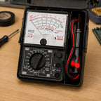 Analog Multimeter Display Meter with Direct Current Resistance Measurement, LED Inspection, 1.5V Batt