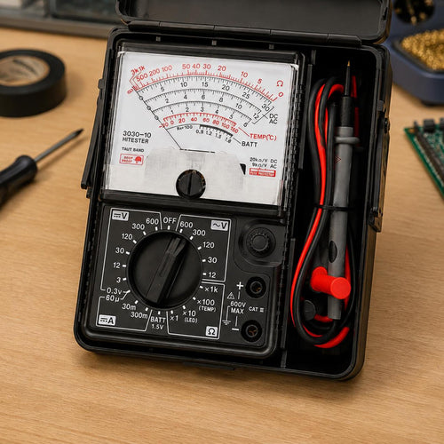Analog Multimeter Display Meter with Direct Current Resistance Measurement, LED Inspection, 1.5V Batt