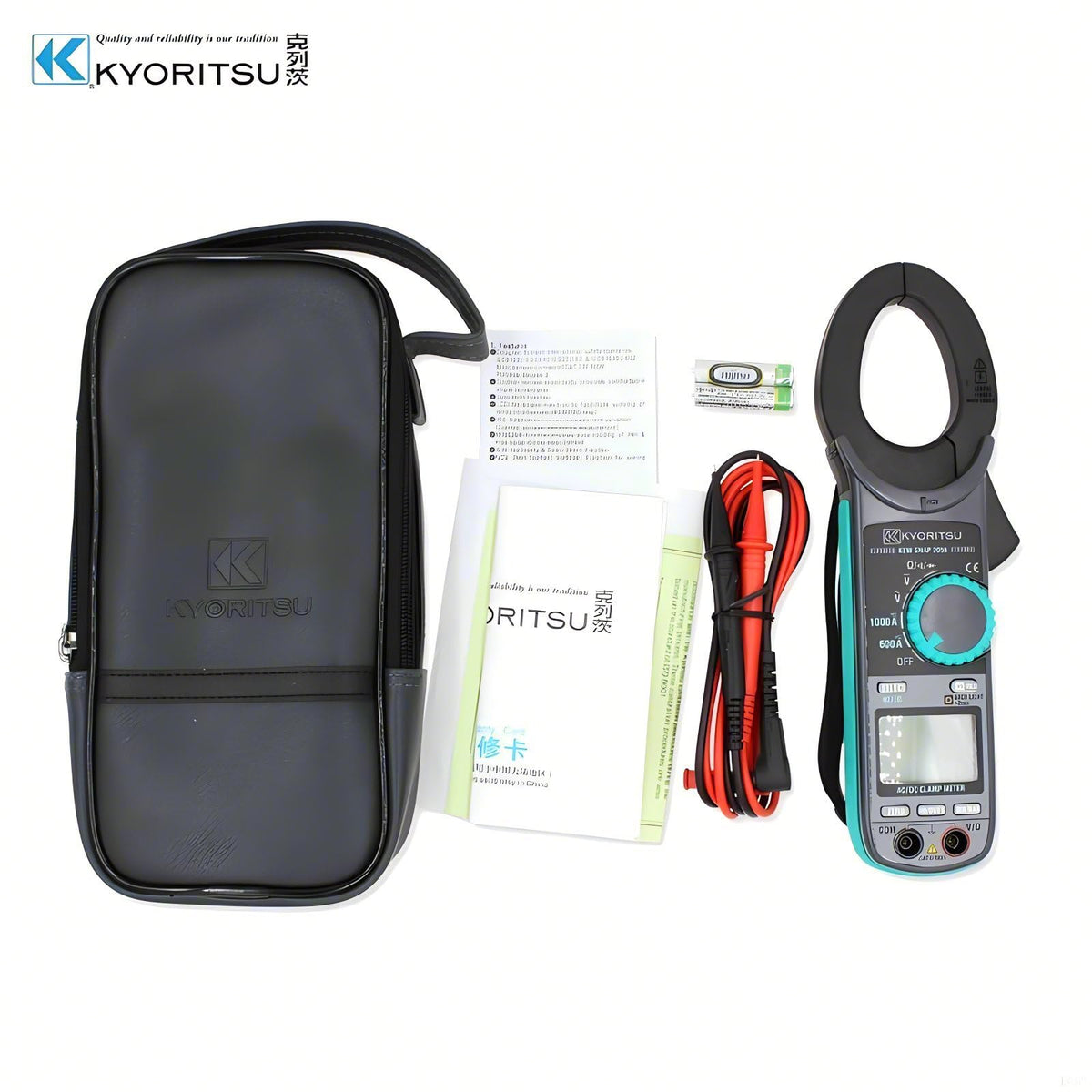 Japan Quality KYORITSU AC/DC Digital Clamp Meters KEW 2055 2056R 6039 Counts with Bar Graph Display High Precision 0.01A Current Pliers Ammeter Voltmeter Resistance Frequency Tester(2055)