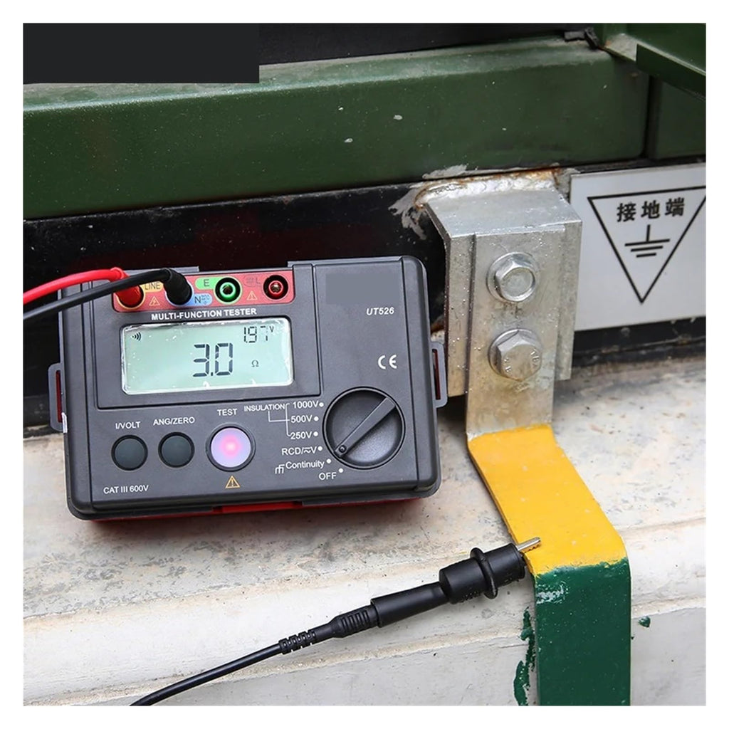 Resistance Tester Digital Electrical Meter Insulation AC DC Voltmeter UT526 RCD Test/Low Continuity Measure