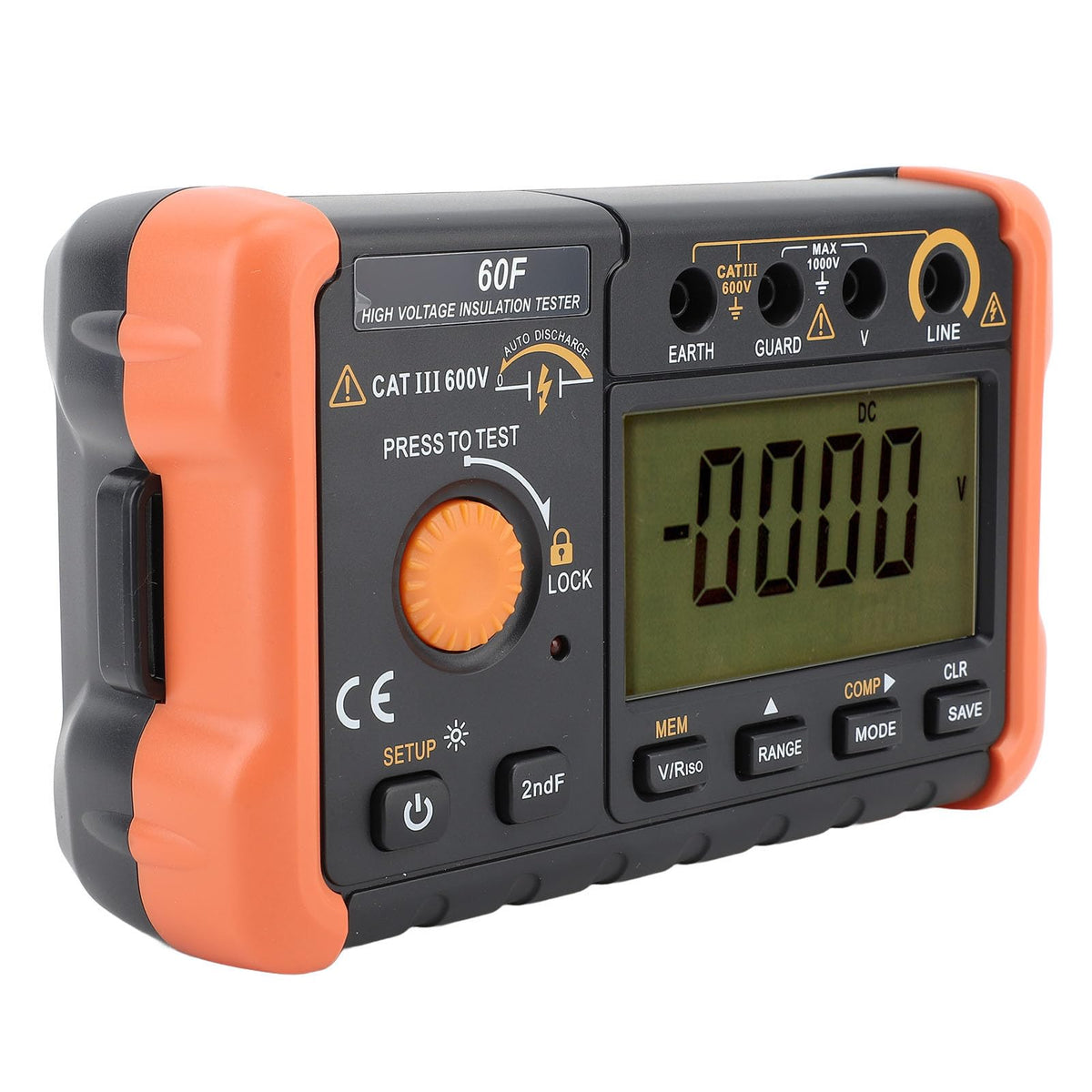 Insulation Tester Megohmmeter, 1.3mA Short Circuit Current for Electrical Equipment Maintenance