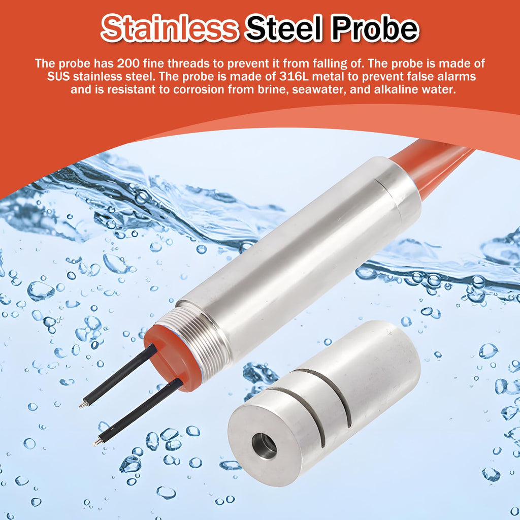 Water Level Meter with 150m Cable Reel, Stainless Steel Probe for Accurate Groundwater & Well Depth Detection - Essential Liquid Level Measuring Tool for Industrial & Home Use