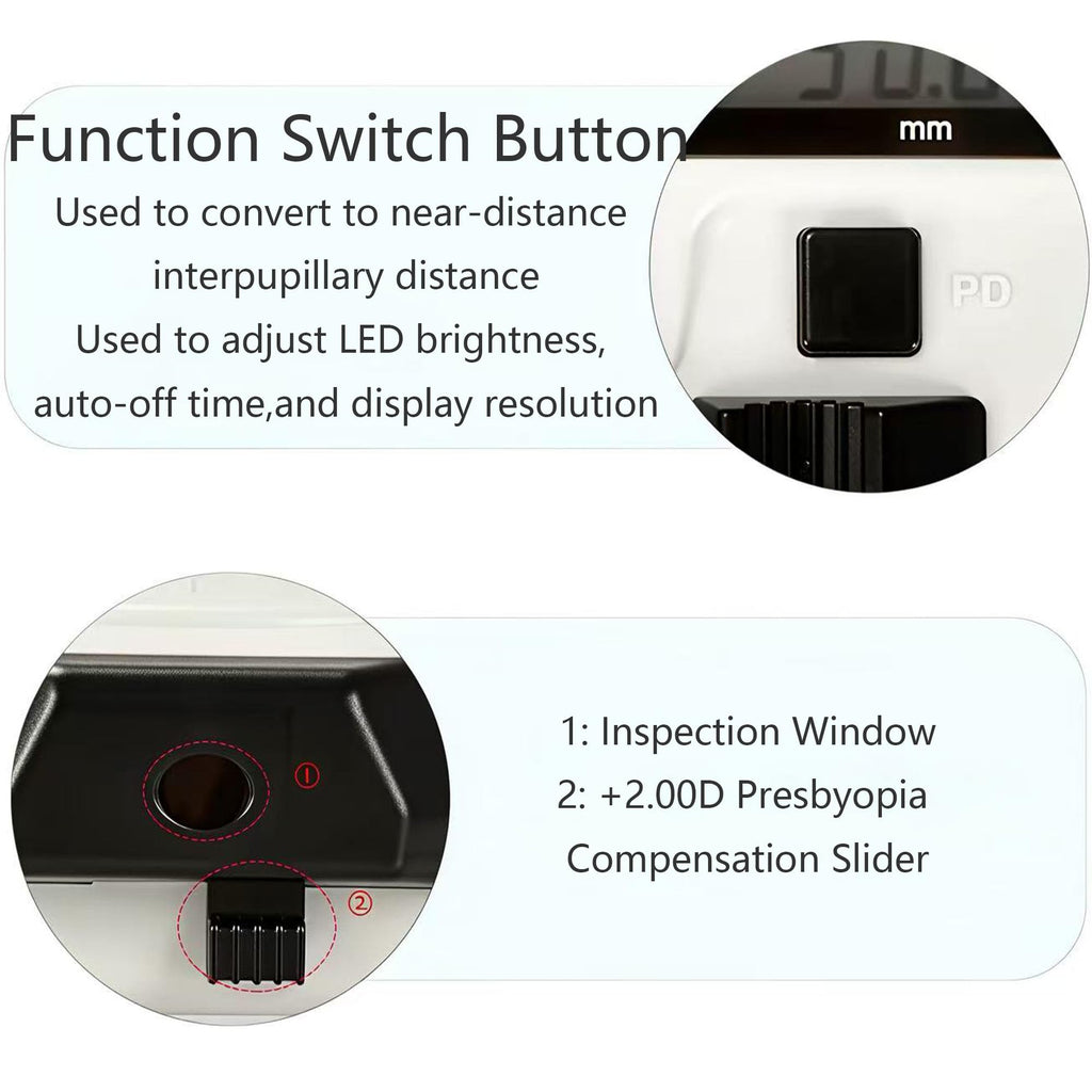 Optical Digital Pupilometer 45~82mm PD Meter Optical Instrument