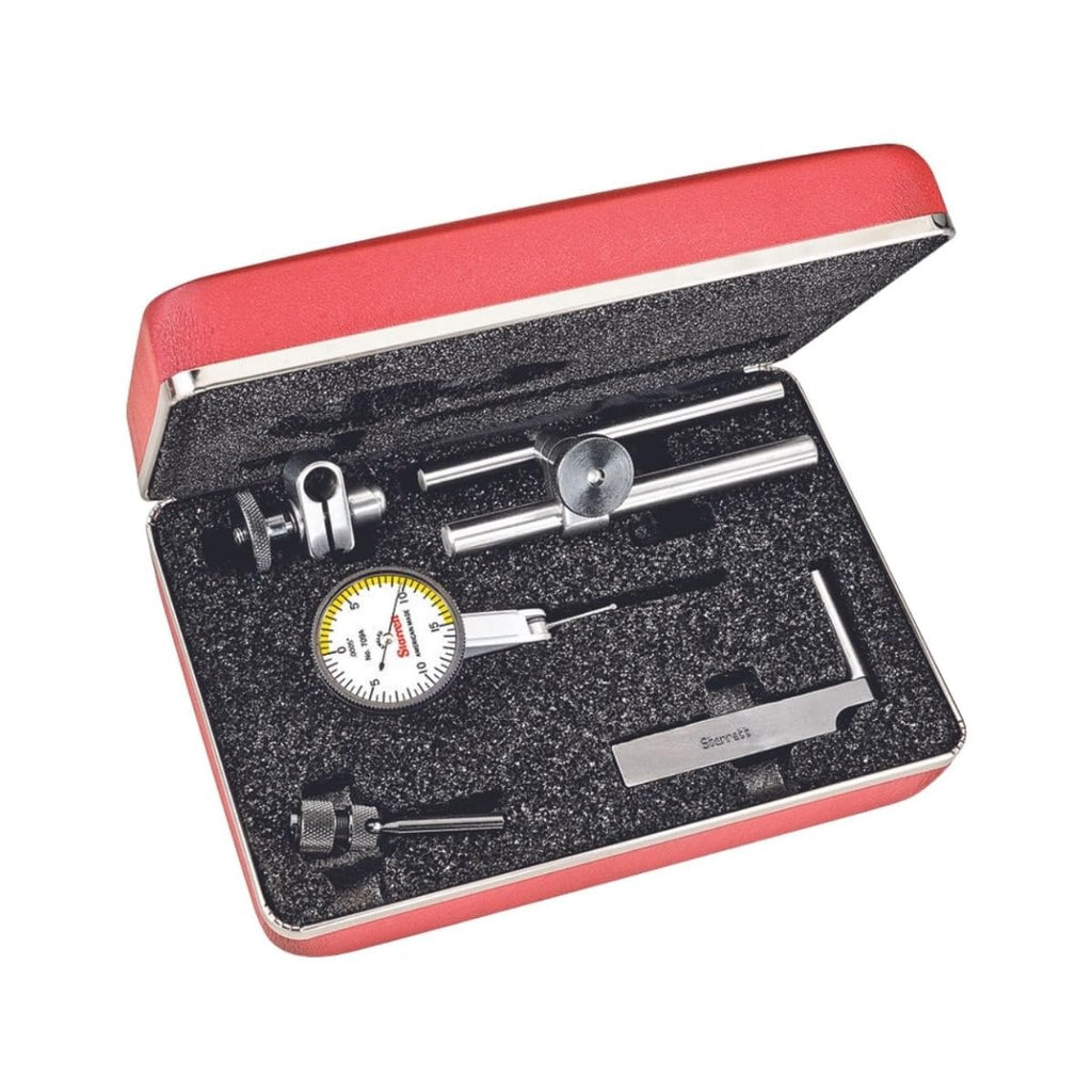 Starrett Dial Test Indicator, 1-9/16" Dia, .0005" Graduation, .030" Range