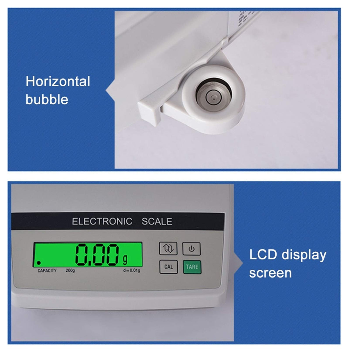Analytical Balance Counting Scale 0.01G Precision Electronic Digital Lab for Laboratory Jewelry Store Chemical Plant,600G/0.01G,200g/0.01g
