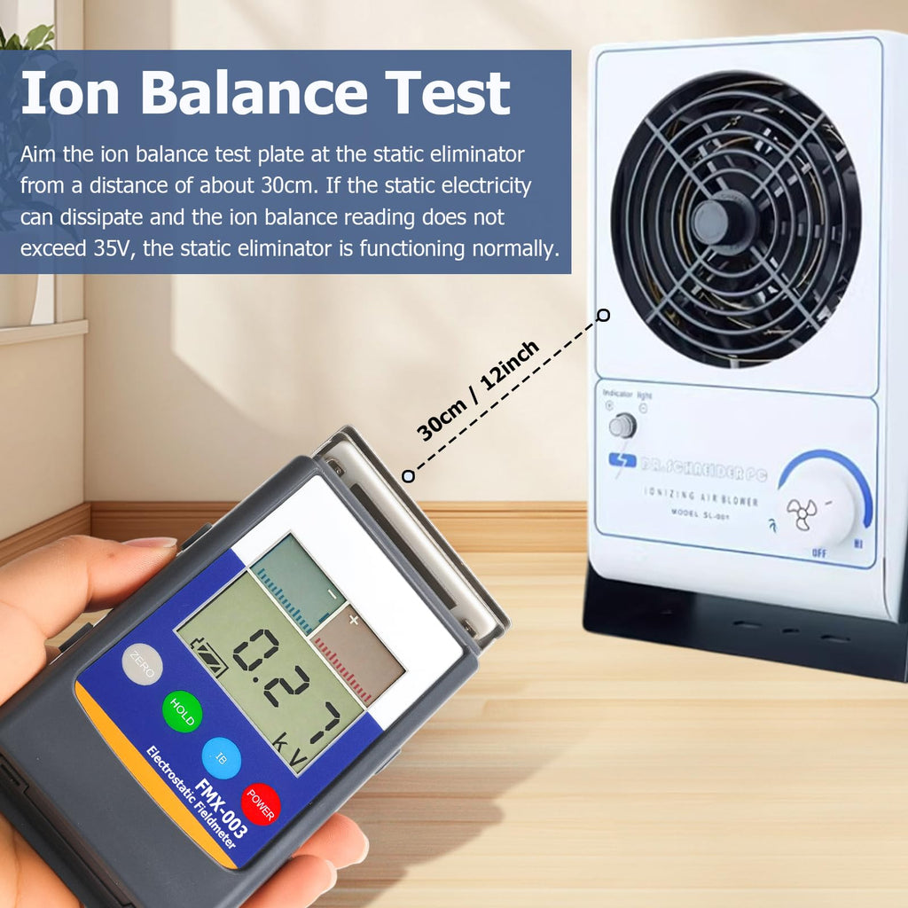 Electrostatic Static Meter 0-±22KV High Accuracy Auto-Ranging Portable Field Meter for Textile Carpet Rubber Plastic Printing