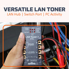TEMPO 802K Digital LAN Network Toner and Probe Kit, Wire Tracer to Troubleshoot LAN and VDV Wiring, Professional Network & Cable Tracers with Wire Toner