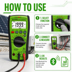 KPS DMM4500PV True RMS Solar Multimeter, 2000V DC, Bluetooth