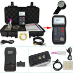Ultrasonic Thickness Gauge Tester Thickness Meter Measurement with Measuring Range 0.75mm to 300.0mm/0.03inch for Testing Metal Steel Aluminum Copper LED Backlight Display Function