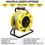 30m Water Level Meter Groundwater Depth Measurer with LED & Buzzer Alarm,Cable Reel for Wells, Boreholes, Reservoirs - Industrial & Agricultural Use