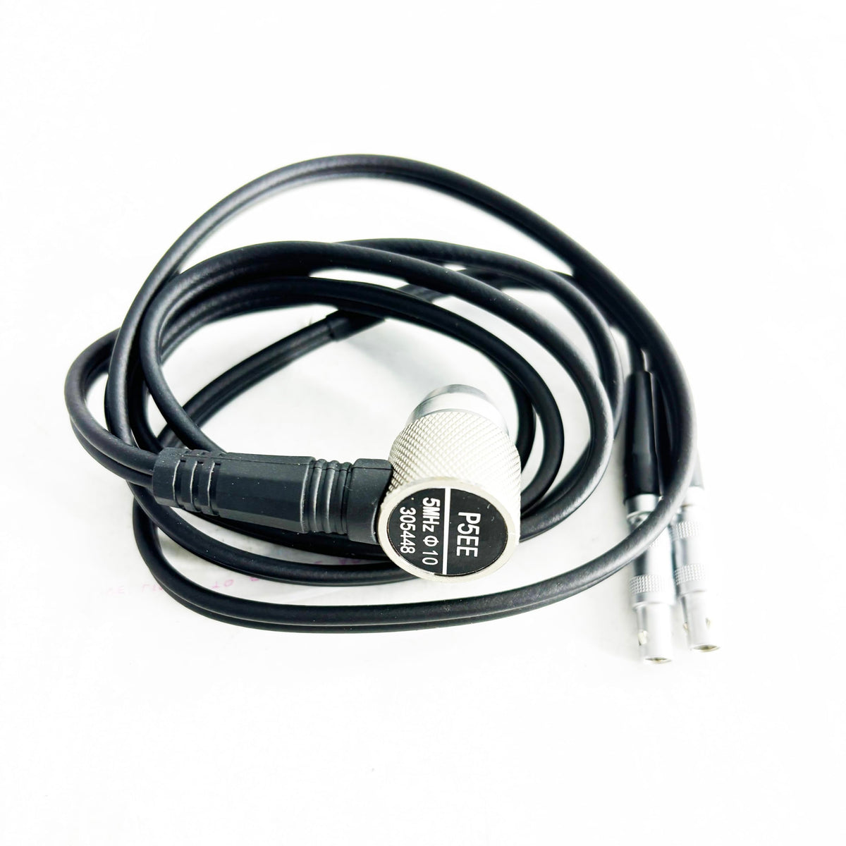 Through Coating Ultrasonic Thickness Gauge Probe Narrow-Pulse Probe with Frequency 5MHz Measuring Range 0.65-600mm(P-E) 3-30mm(E-E) Dimensions 10mm for Penetration Coating Thickness Measurement
