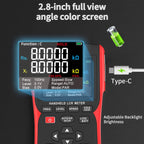 LCR Meter Handheld Digital Bridge Battery Internal Resistance Tester DQ02-2-in-1 High-Precision Capacitance and Battery Tester(DQ02 KitII)