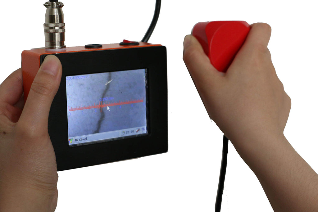 Concrete Crack Width Gauge Meter Tester 0 to 8mm Bridges Tunnels Buildings Metal Surface Crack Width Slit Width Gauge Observation Instrument