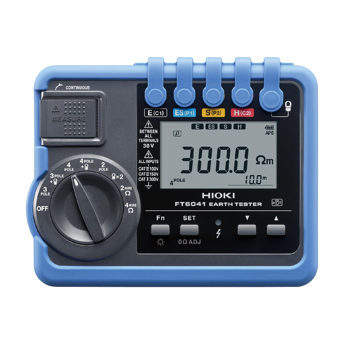 Hioki Electric FT6041 Ground Resistance Meter (Earth Tester), Digital, Made in Japan, Ground, 2-Electrode Method, 3-Electrode Method, 4-Electrode Method, Simple Measurement, Precision