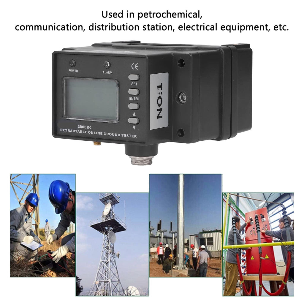 LCD Display Online Tester Non Grounding Resistance Online Detector Open Close Type for Transmission Line Tower Grounding and Electrical Equipment