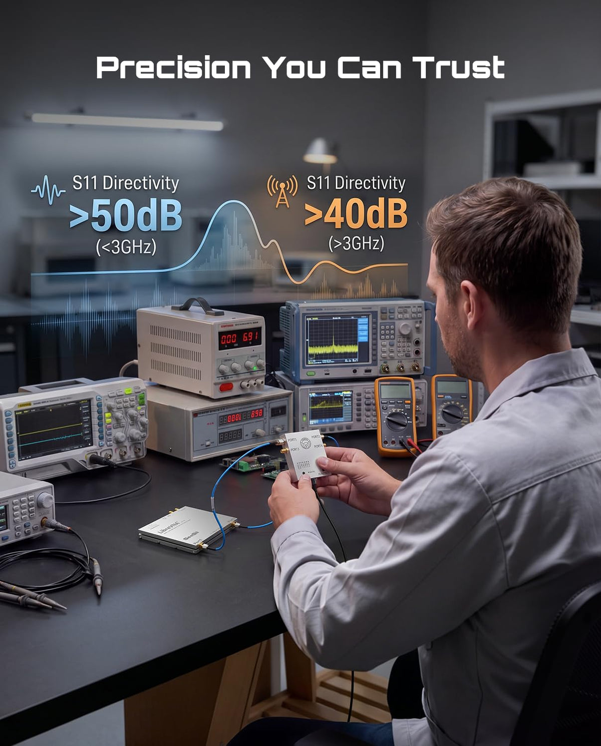 SEESII LibreCAL Electronic Calibration Kit 4-Port for LibreVNA