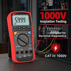 UNI-T UT533 Insulation Multimeter, 1000V True RMS Digital Tester