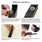 Professional Gemstone Refractometer Jewelry RHG 1.30-1.73 Identification Built-in LED Flashlight Diamond Detector Testing Tool