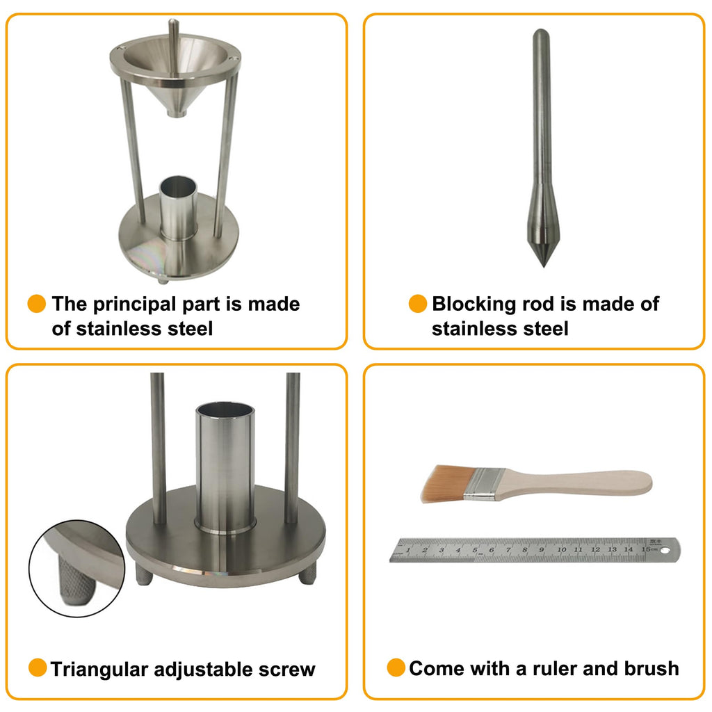 Powder Bulk Density Meter with Stainless Steel Material