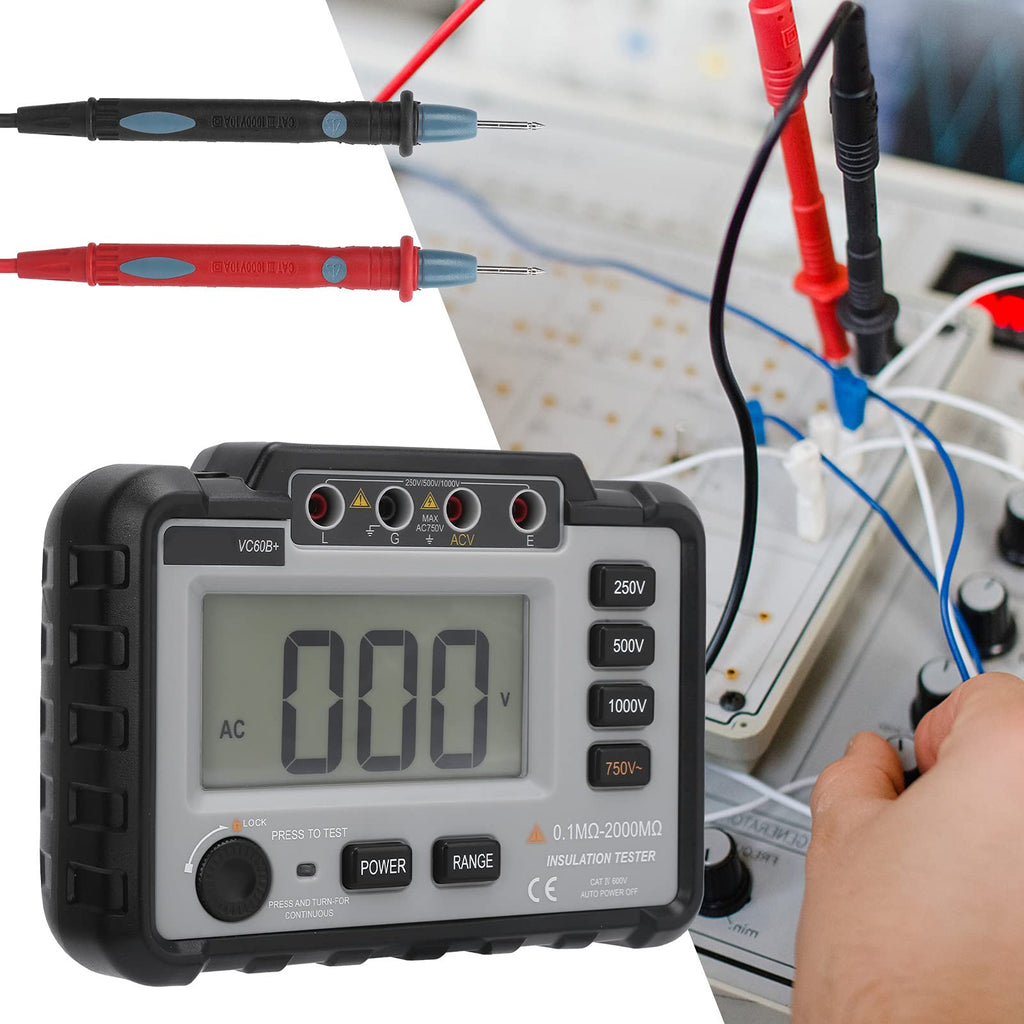 Megohmmeter Electricity Tester,LCD Backlight Insulation Resistance Tester,Electronic Megohmmeter,Electrical Equipment