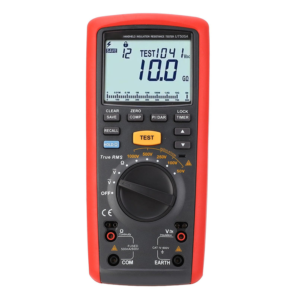 UT505A Handheld Insulation Tester Ground Meter Digital Megohmmeter for Electrical Components Motor